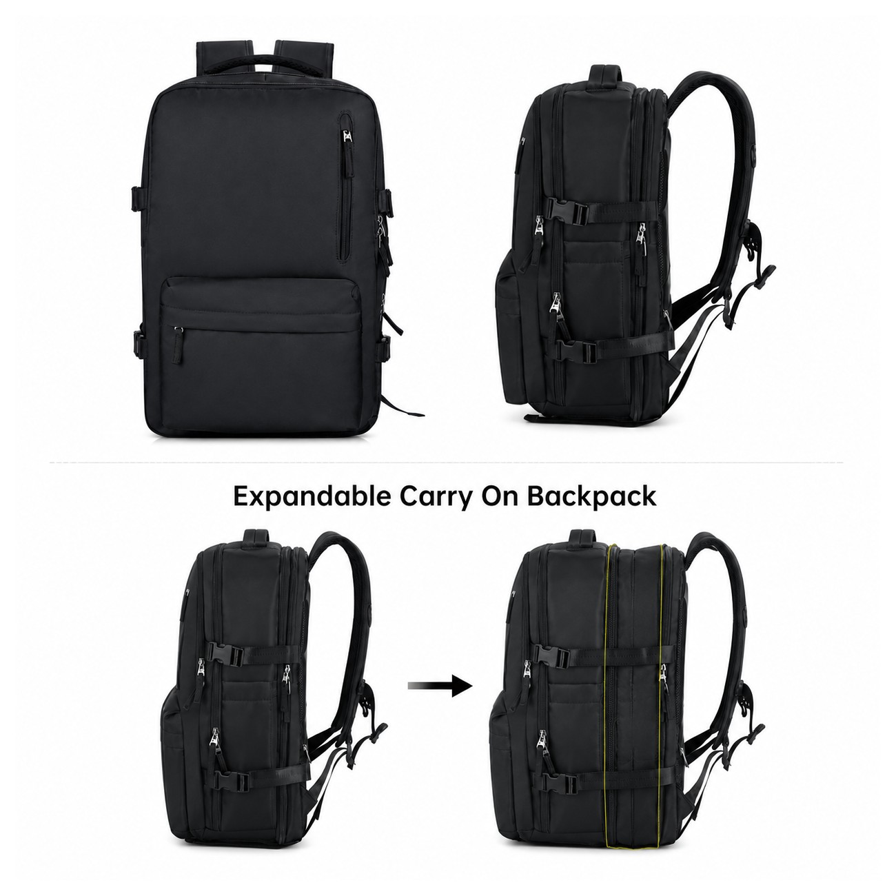 Expandable Carry On Laptop Backpack
