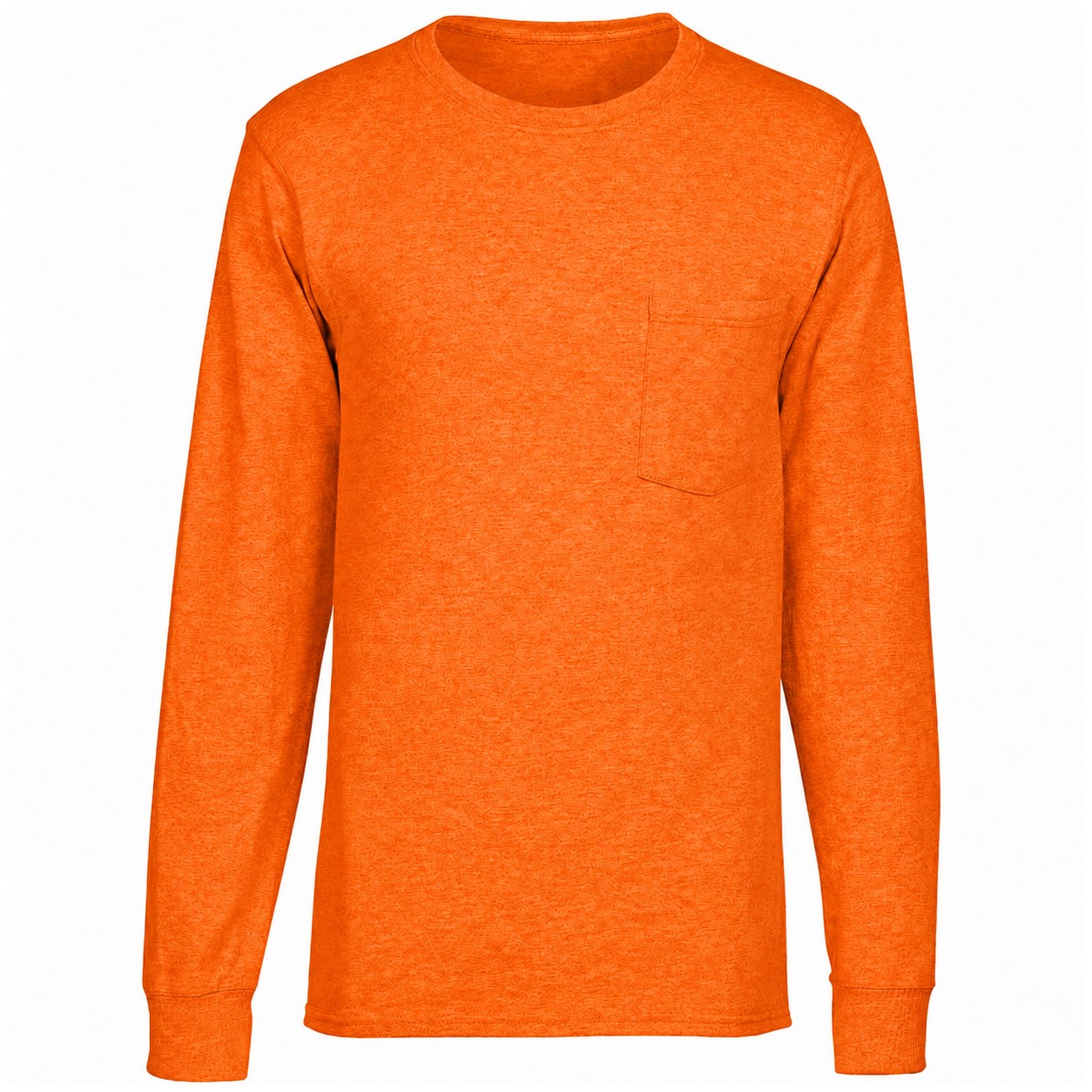 Workwear Pocket Long Sleeve Tee — Orange