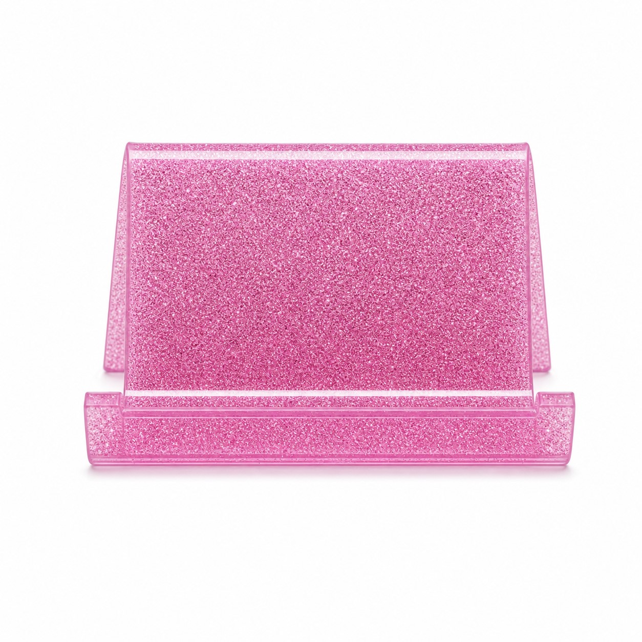 Glitter Acrylic Desktop Business Card Holder — view 2