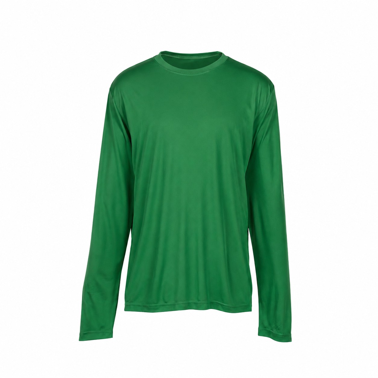 Performance Polyester Long Sleeve Tee — Green