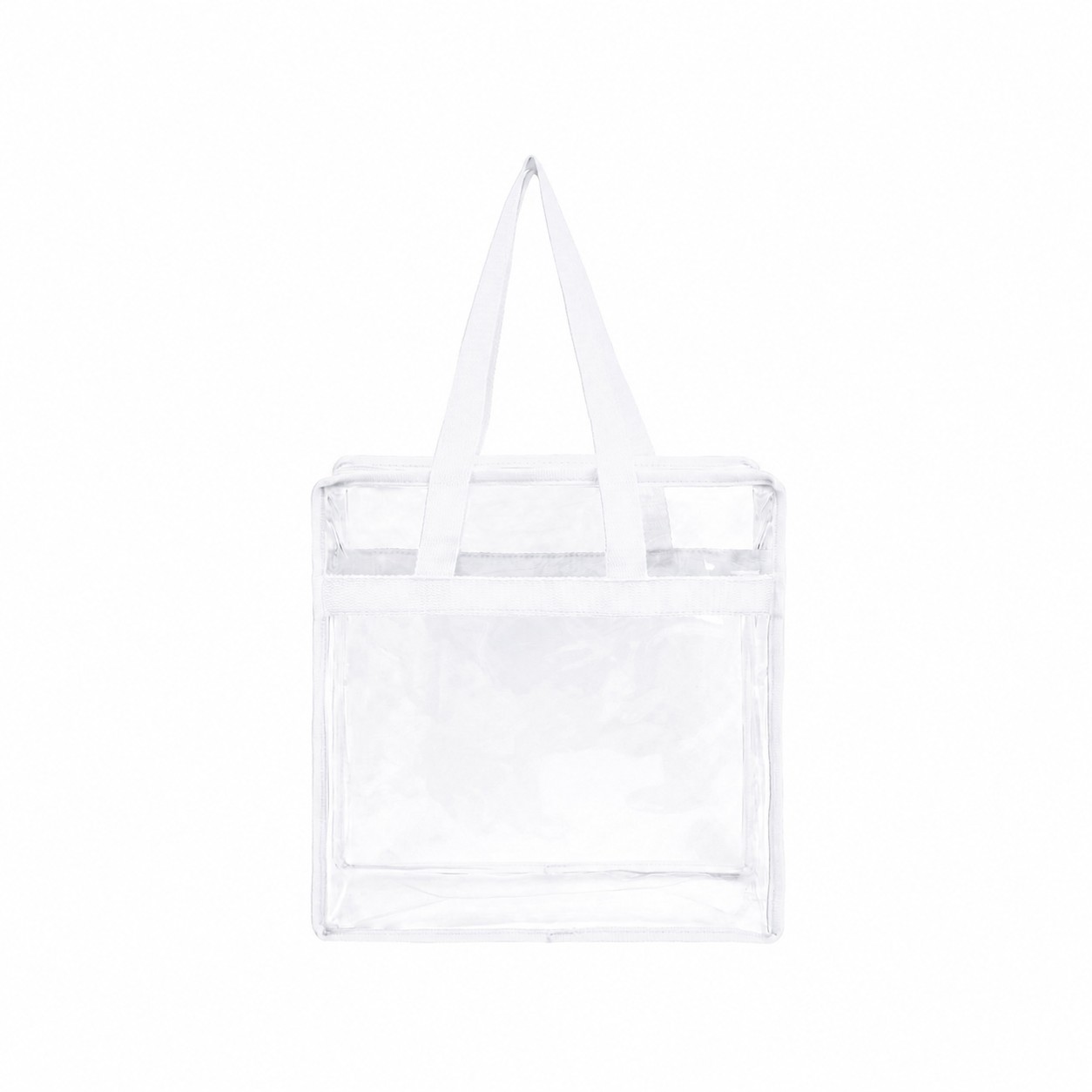 PVC And Polyester Tote Bag — White