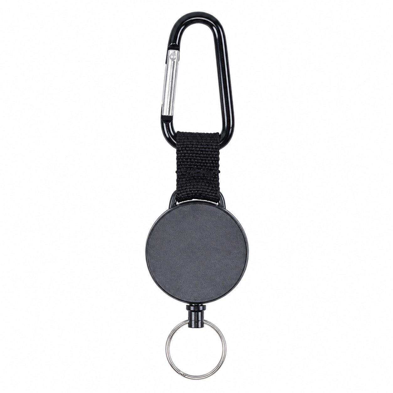 Retractable Badge Reel With Stainless Steel Carabiner — view 2