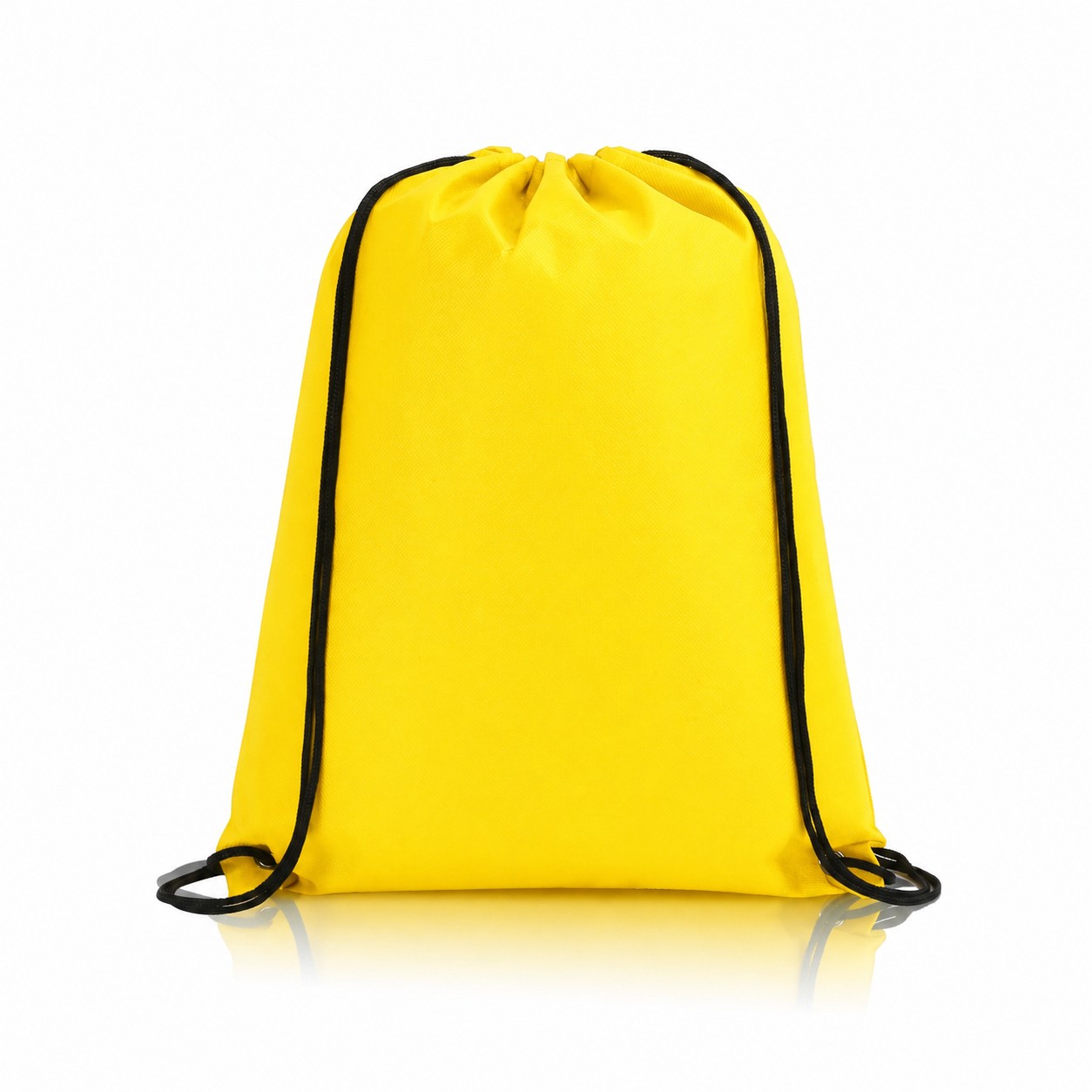 80GSM Non-Woven Drawstring Bag — Yellow