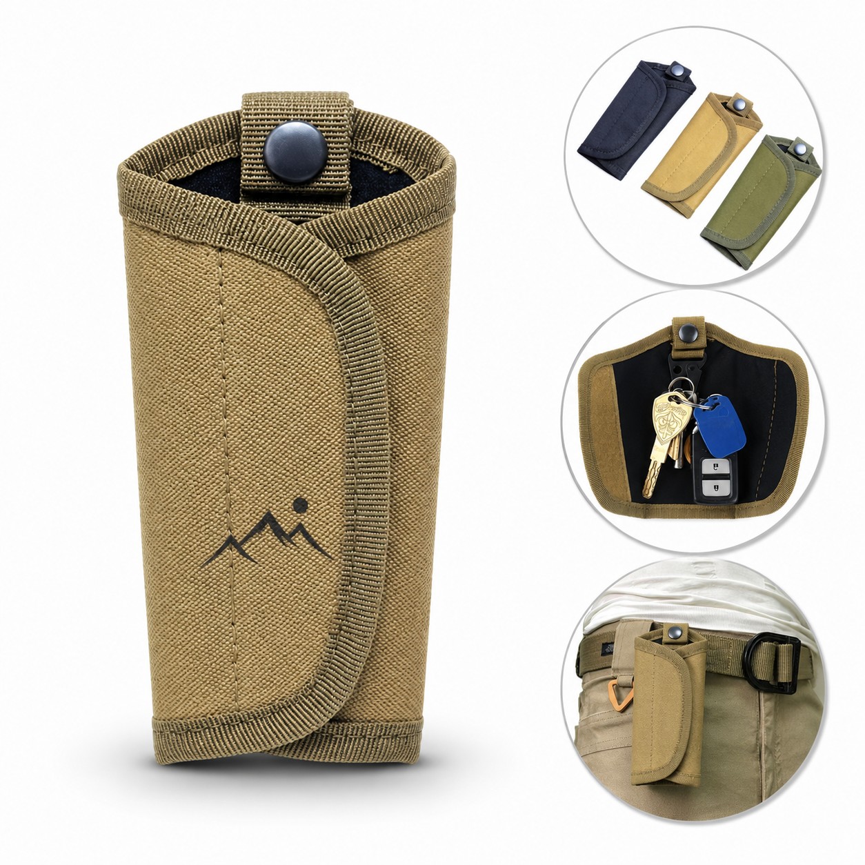 Belt Mount Nylon Tactical Key Pouch