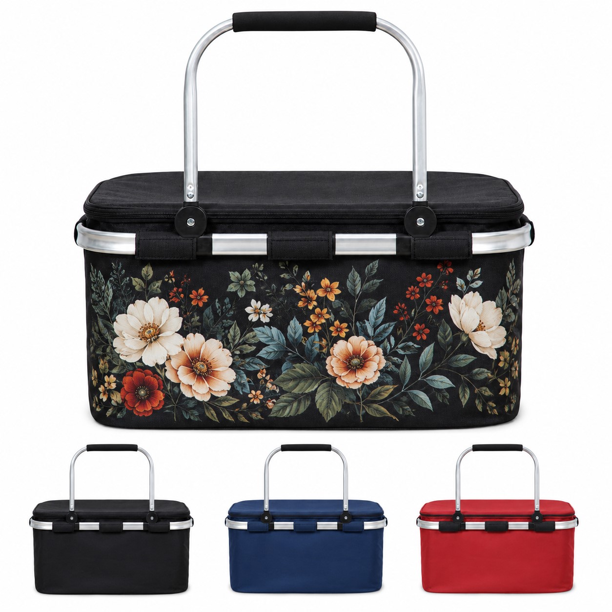 Collapsible 600D Oxford Insulated Cooler Basket
