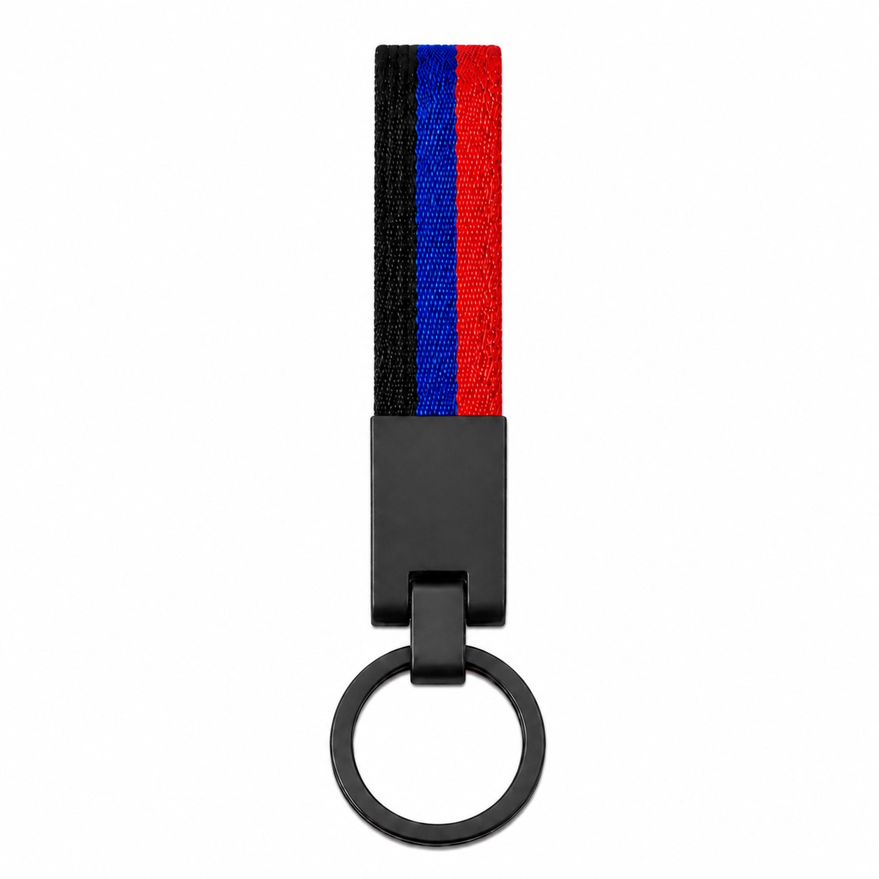 Zinc Alloy Keychain With Woven Strap — view 2
