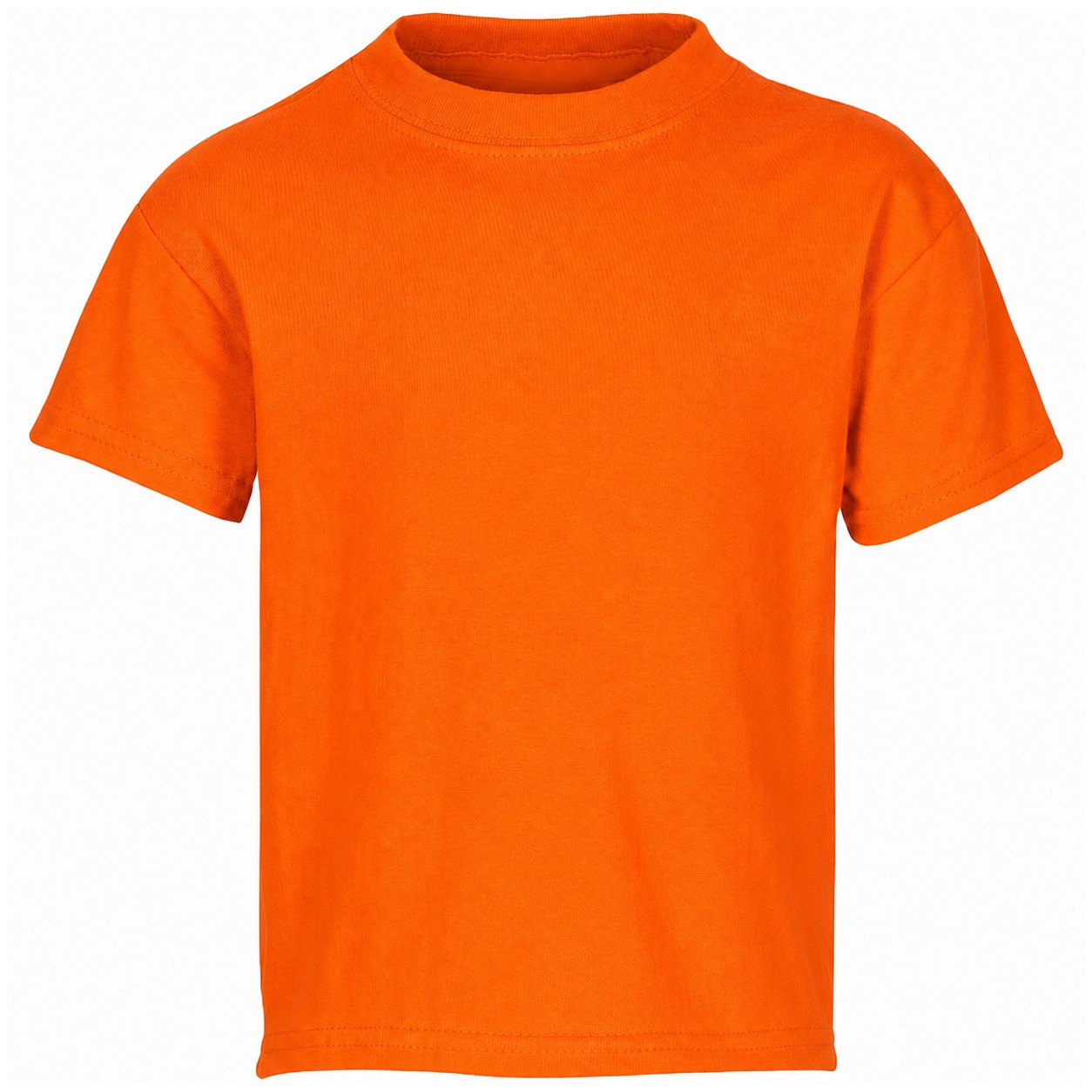 Youth Cotton-Polyester Blend T-Shirt — Orange