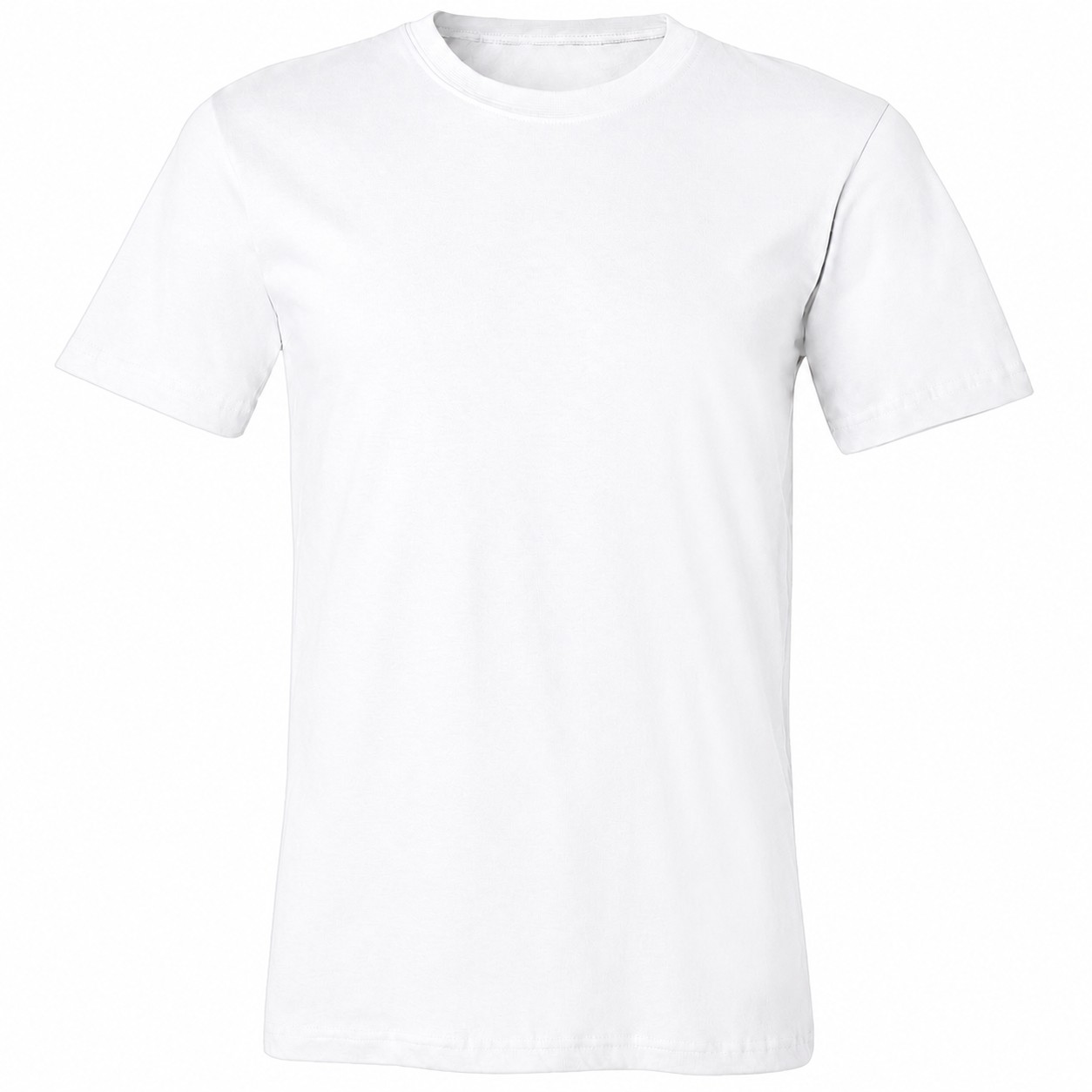 Combed Cotton Crewneck T Shirt — White
