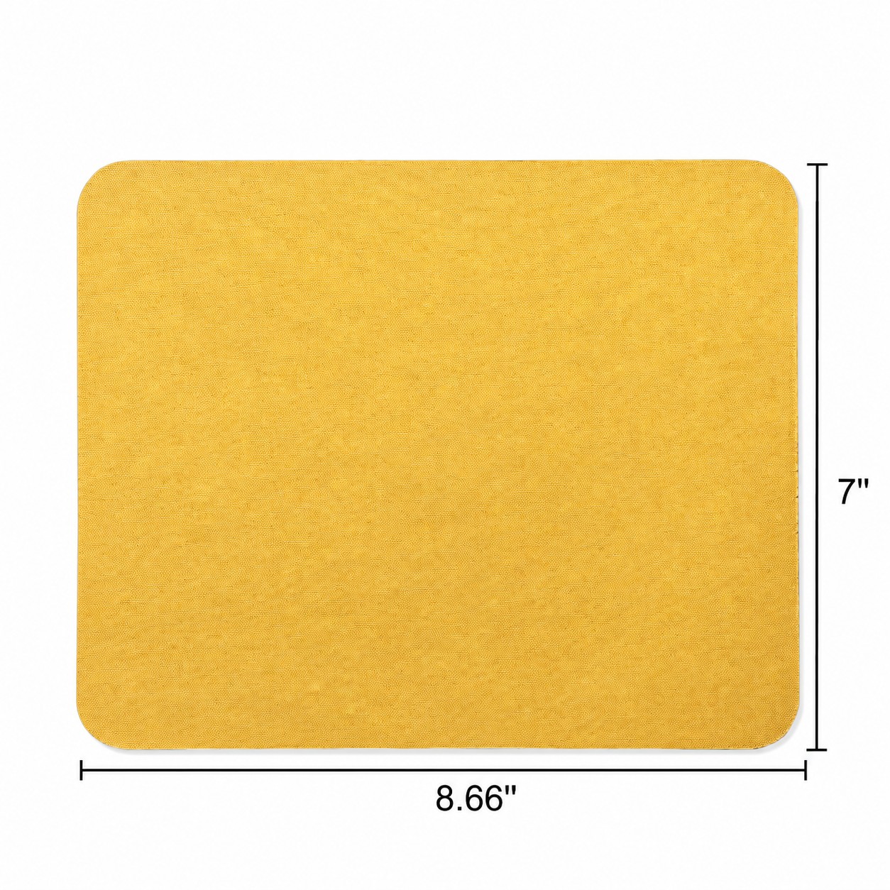 Fabric Mouse Pad With Rubber Foam Base — Gold