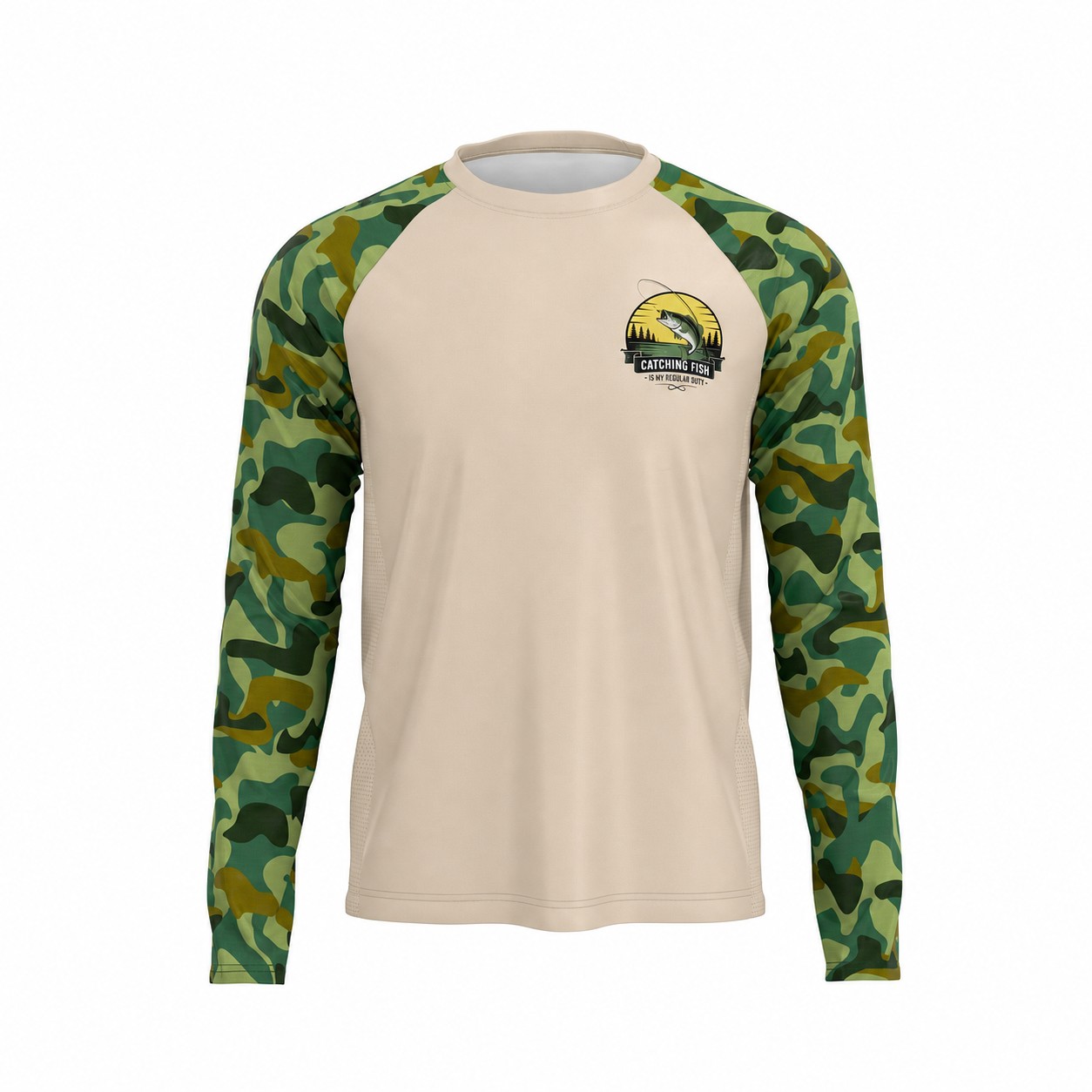 UPF 50 Fishing Sun Shirt — Natural Beige