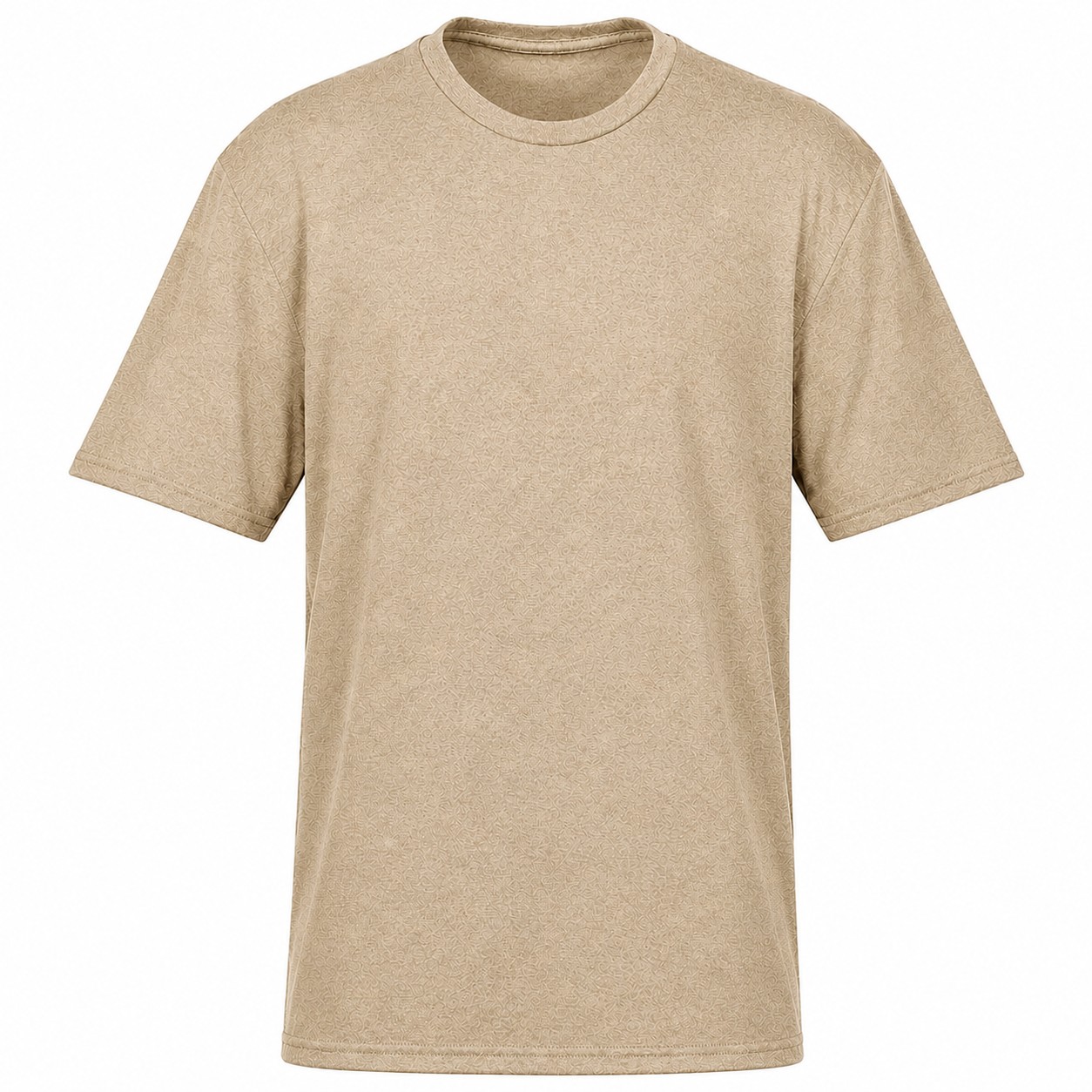 Tri Blend Crewneck Shirt — Tan Beige