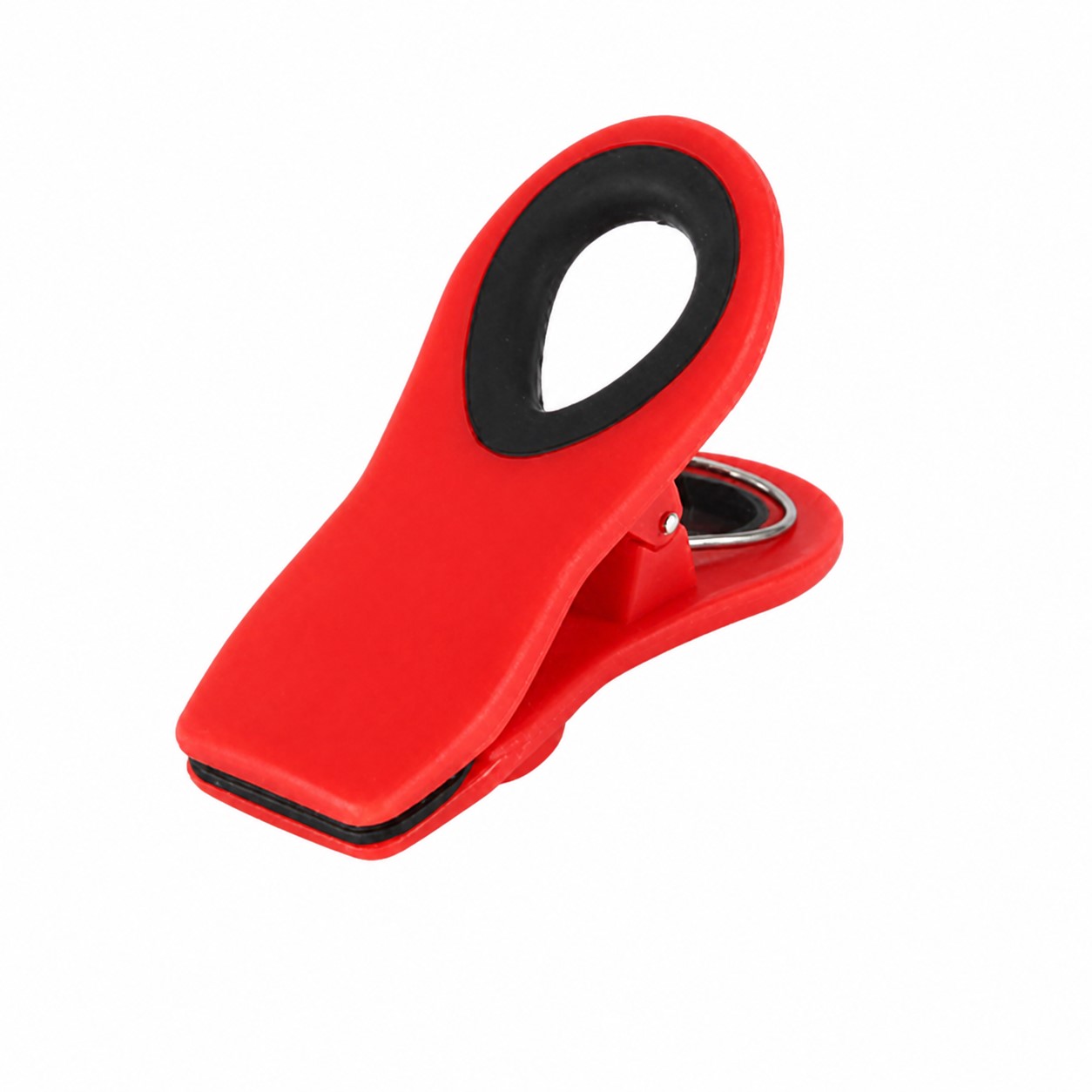 Plastic Magnetic Memo Clip — Red