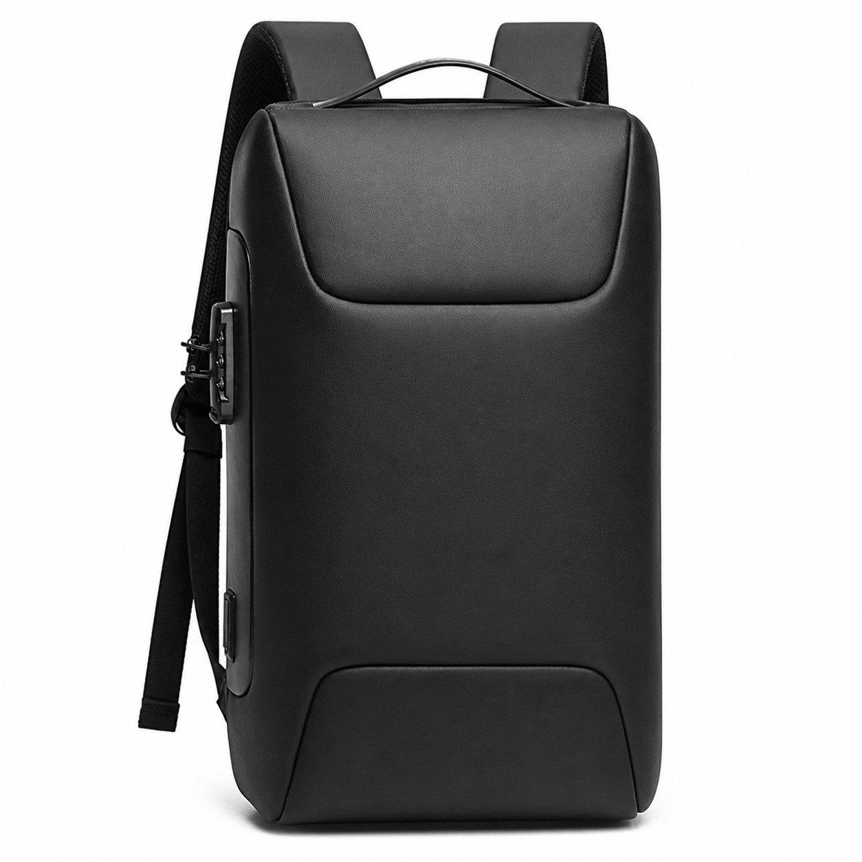 Polyester Laptop Commuter Backpack With Flap — view 2
