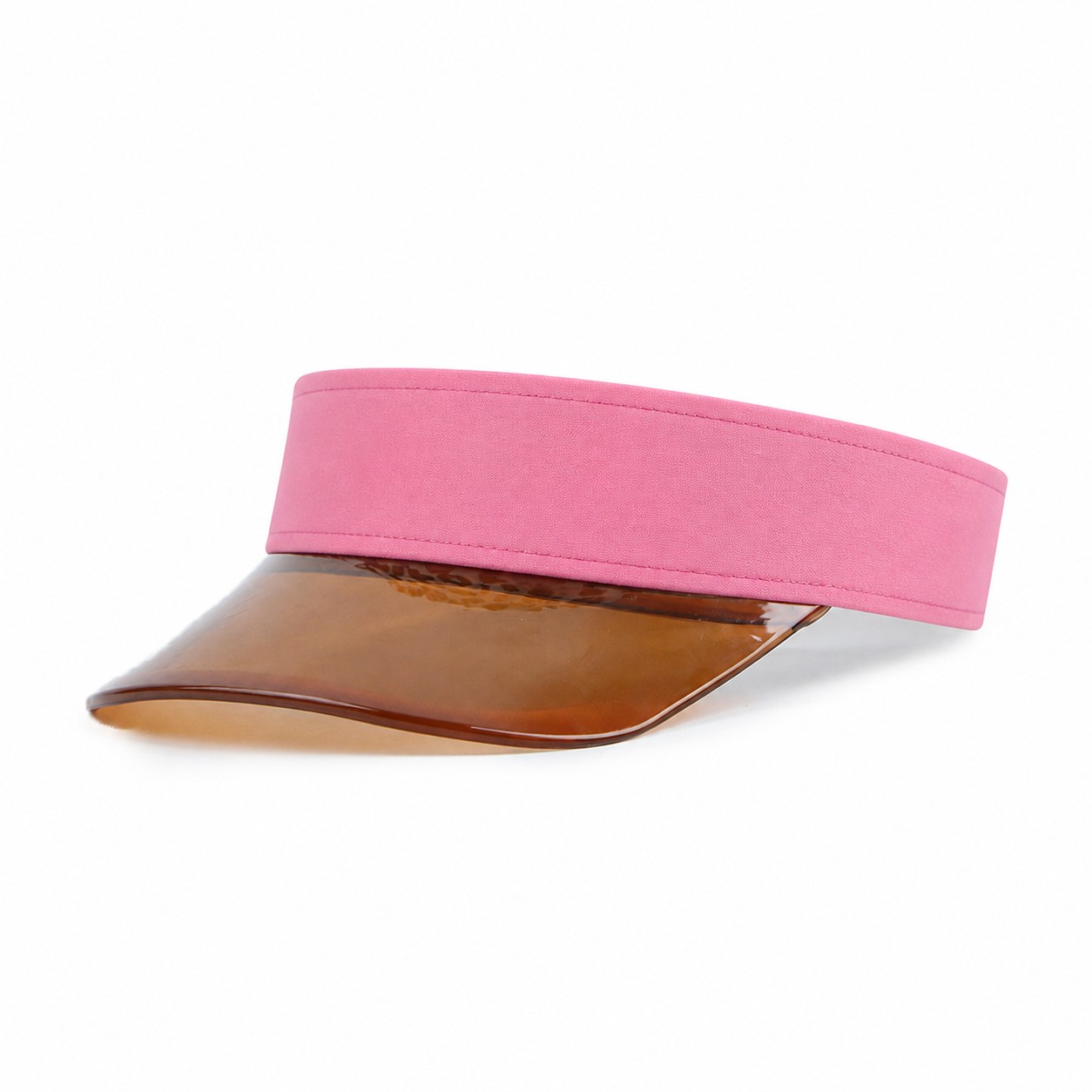 PVC Tinted Beach Visor Hat — Pink