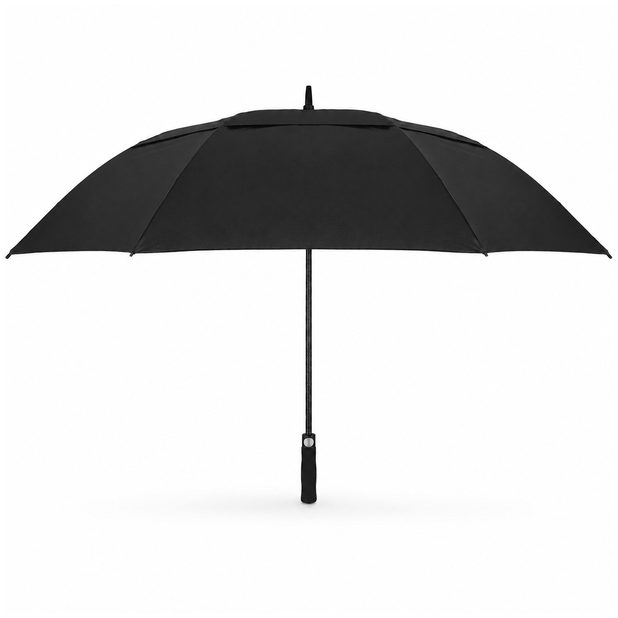 Sixty Inch Double Canopy Golf Umbrella — Black