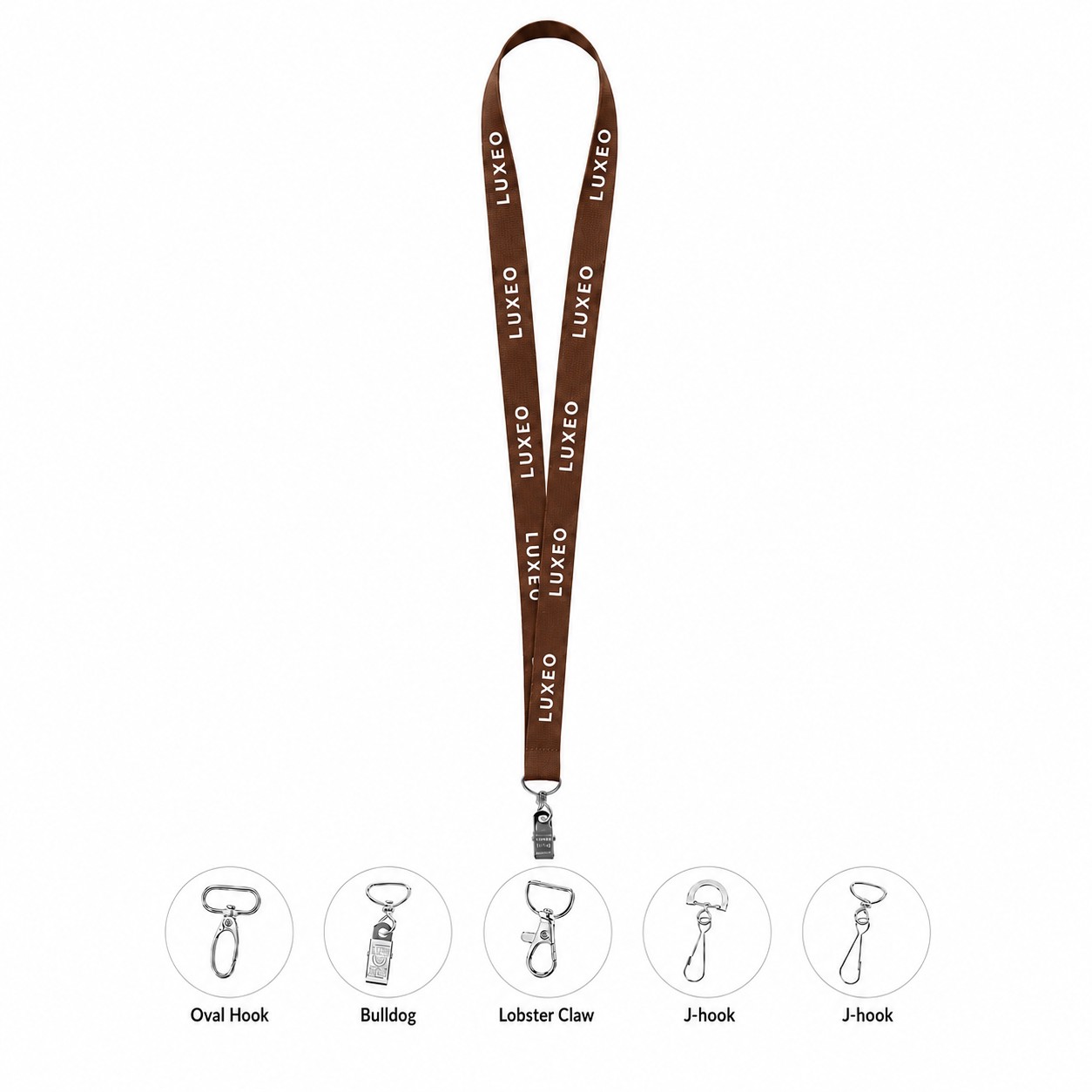 Polyester Lanyard With Metal Bulldog Clip