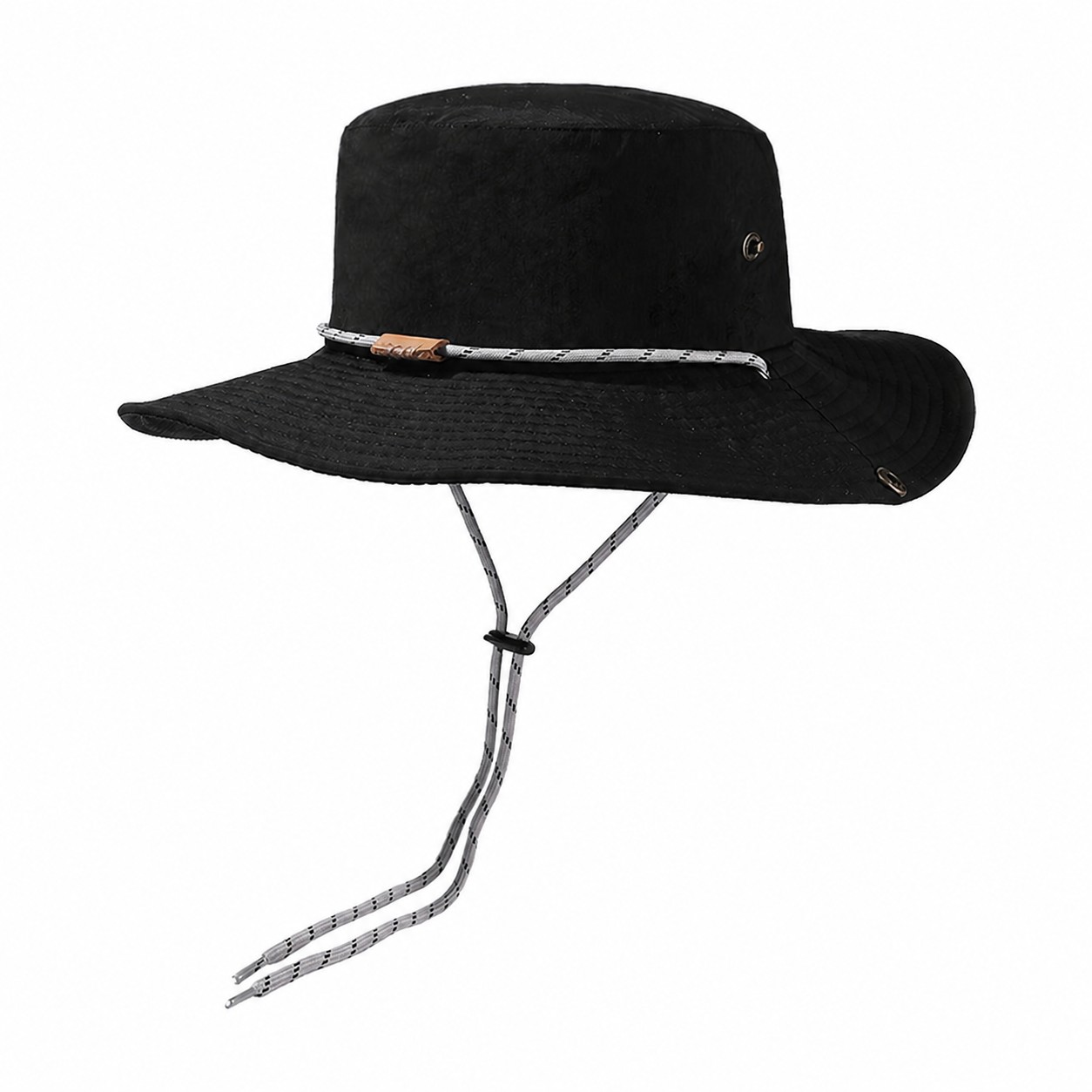 Nylon Taslan Outdoor Boonie Hat — Black