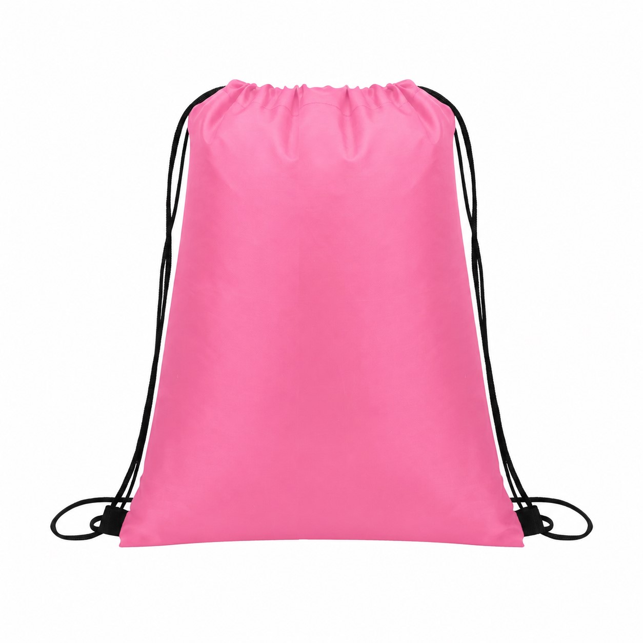 Drawcord Closure Drawstring Bag — Pink