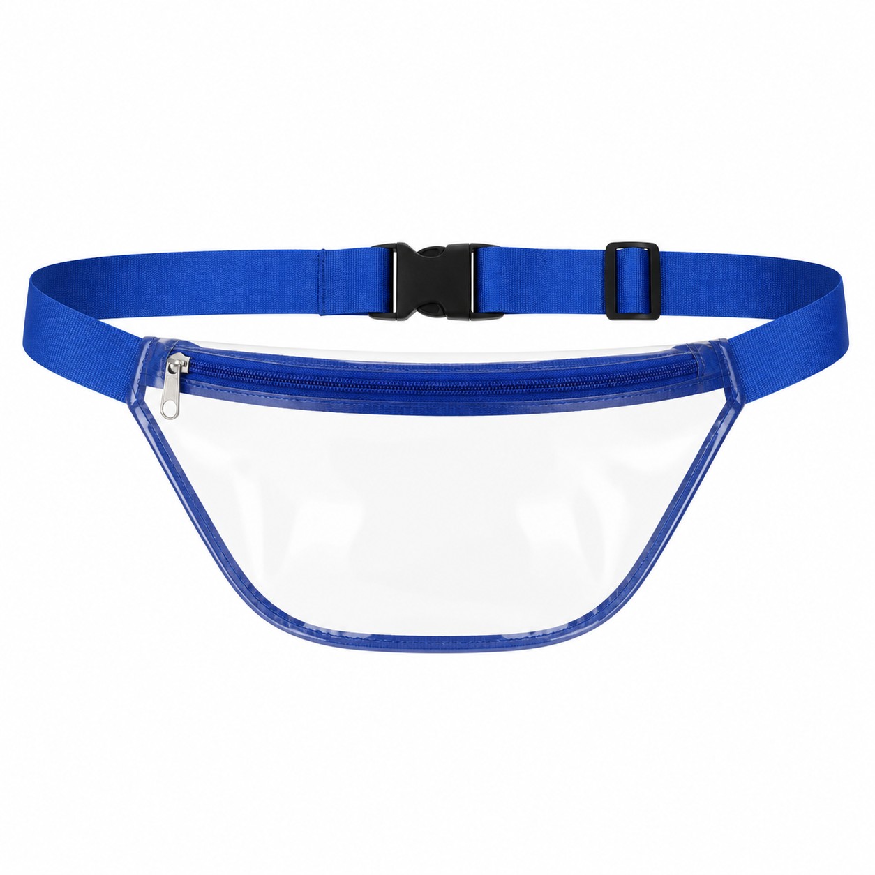 Clear PVC Zippered Stadium Waist Bag — view 2