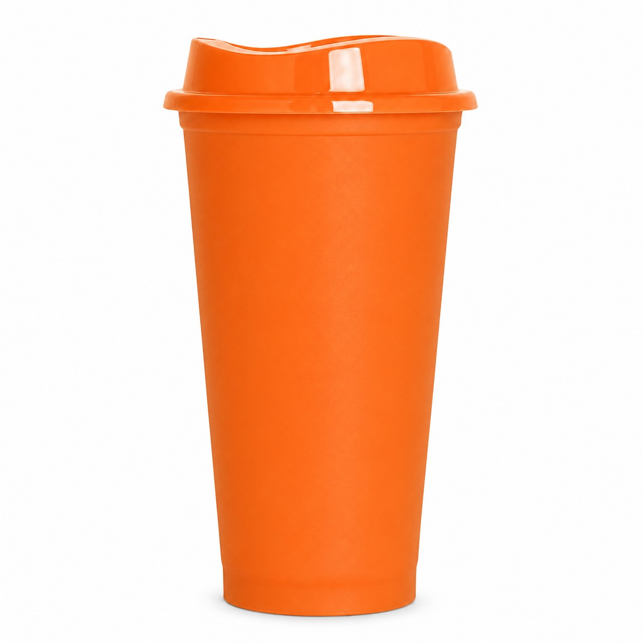 Color Changing 16 Oz Plastic Cup — Orange