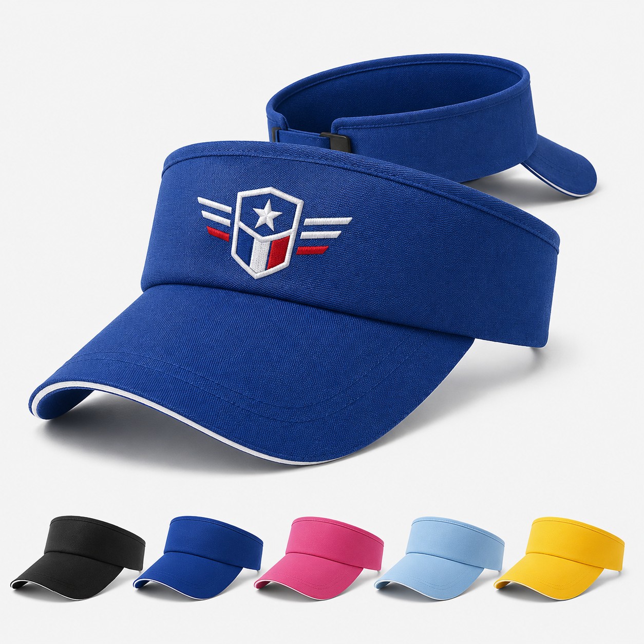 Open Crown Sports Visor Hat