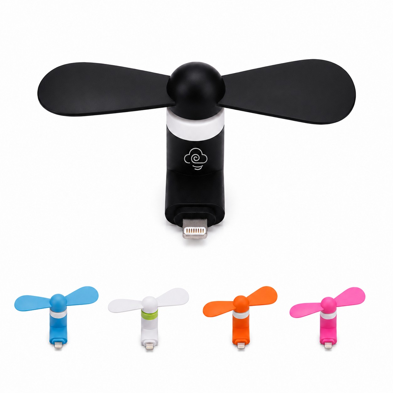 Mini TPE Phone Fan With 8-Pin Connector — view 1