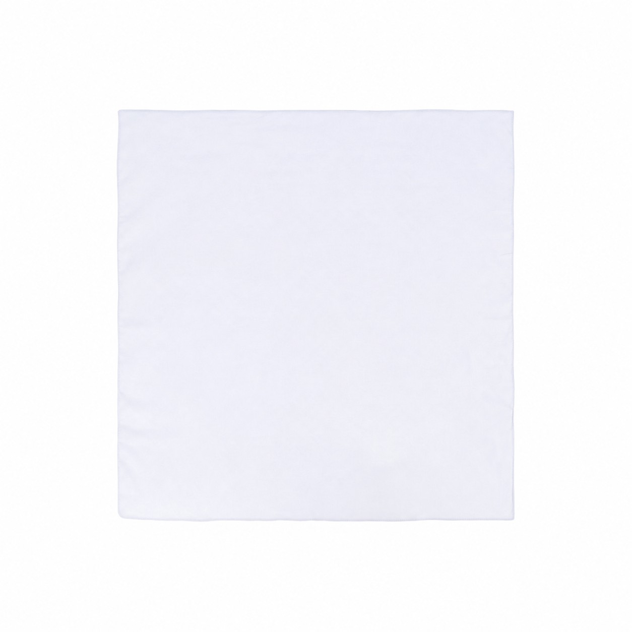 Cotton Square Bandanna — Clear White