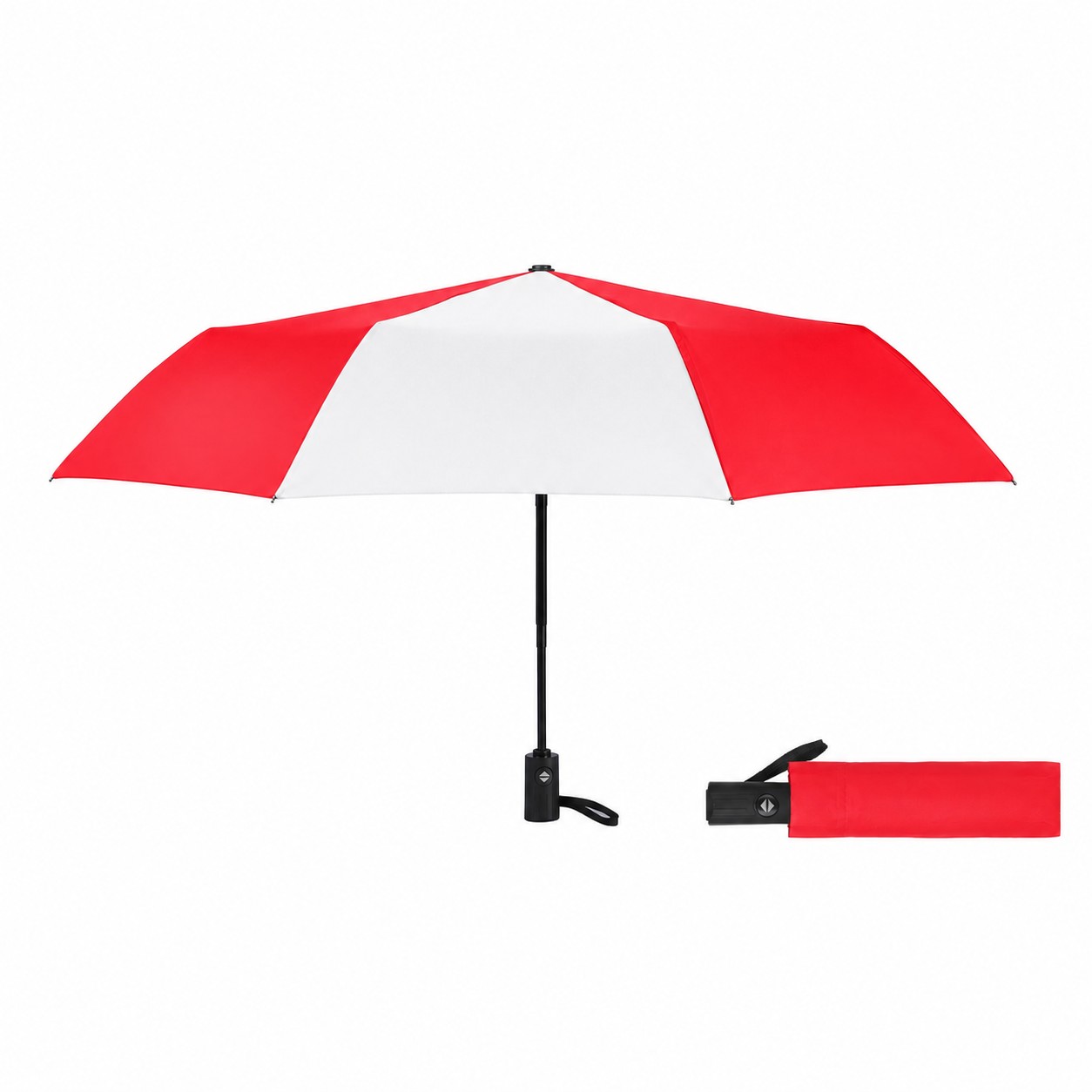 Telescopic Auto Close Travel Umbrella — Green