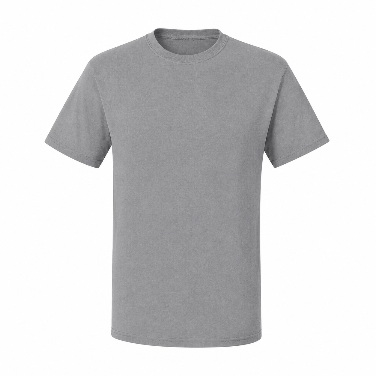 Cotton Polyester Moisture-Wicking T-Shirt — Gray