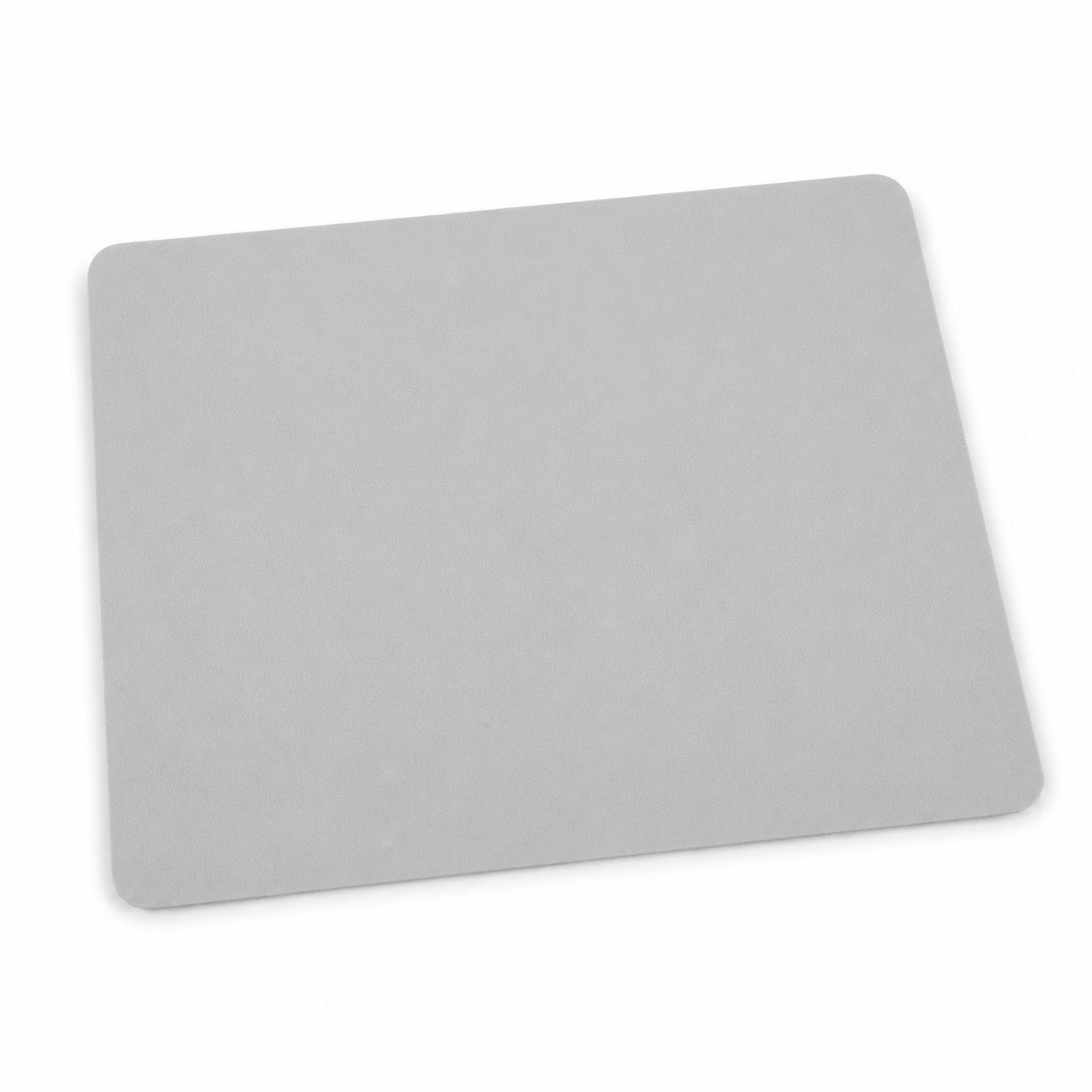 Double-Sided PU Mouse Pad With Coaster — Light Gray