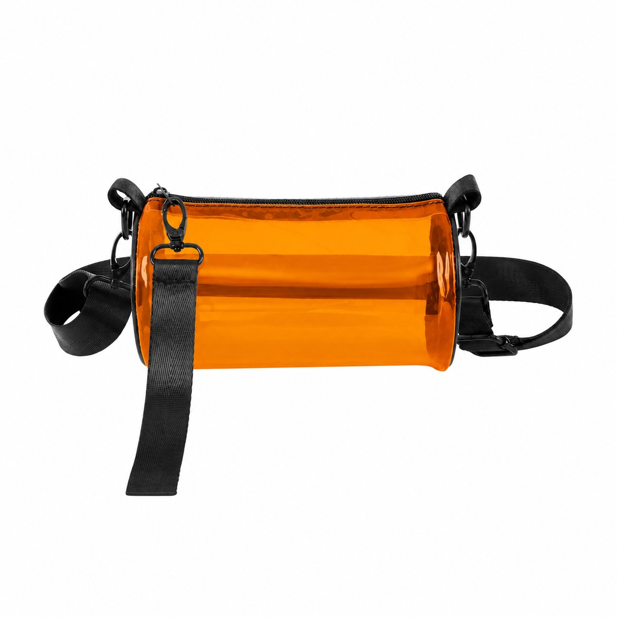 PVC Colorful Crossbody Sling Bag — Orange