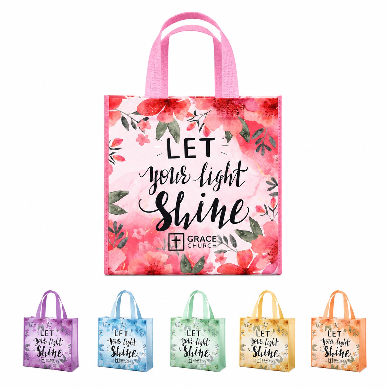 Full Color Recycled Non-Woven Shopping Tote