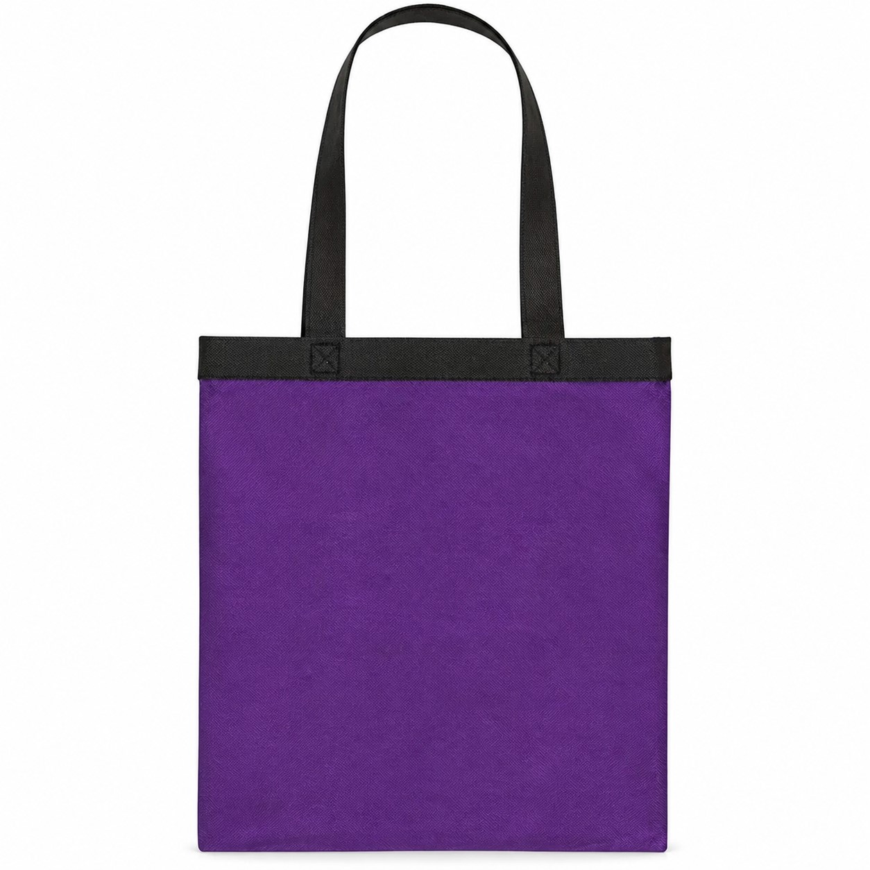 Contrasting Trim Polyester Shopper Tote — view 2