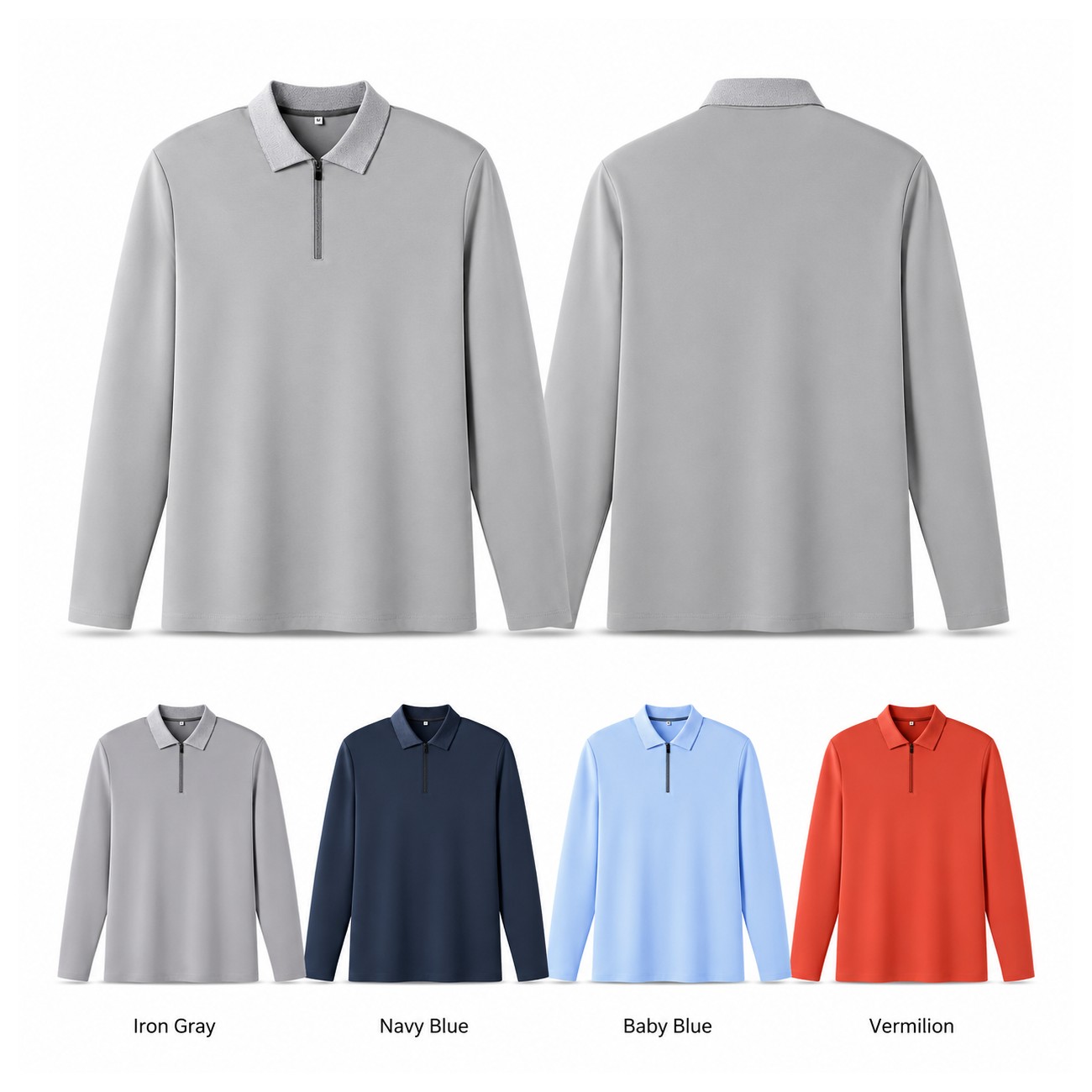 Cotton Blend Quarter Zip Pullover