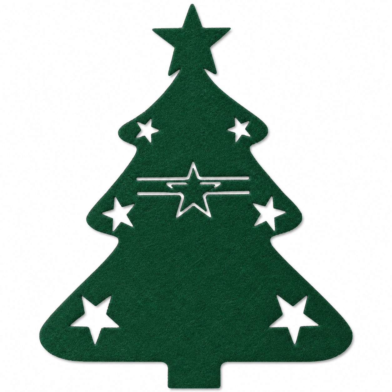 Christmas Tree Felt Silverware Holder — view 2
