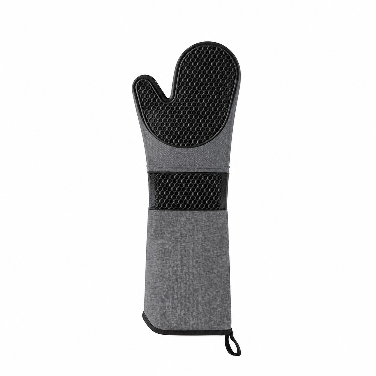 Silicone Oven Mitt Cooking Glove — Gray