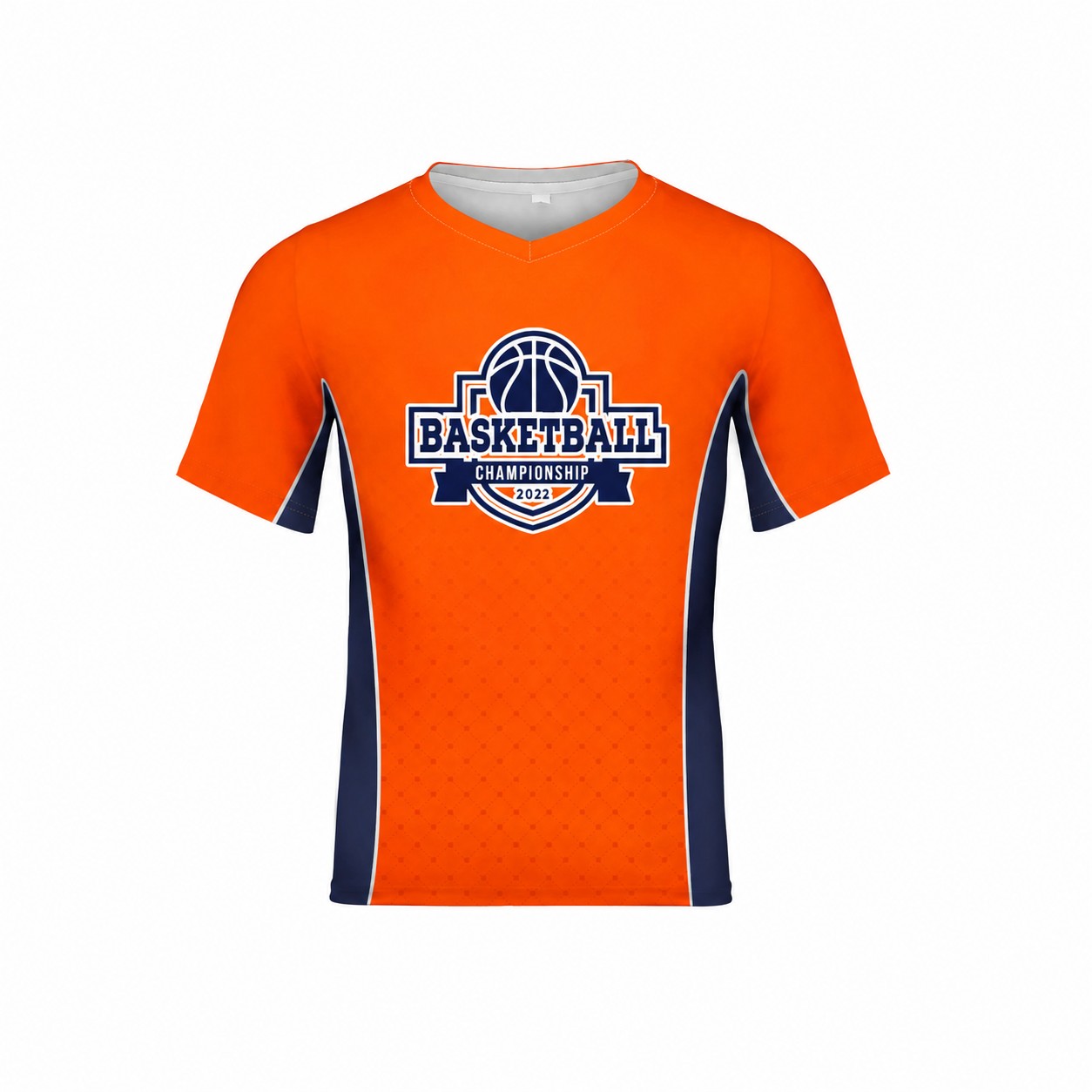 Moisture-Wicking Polyester Crew Neck T-Shirt — Orange