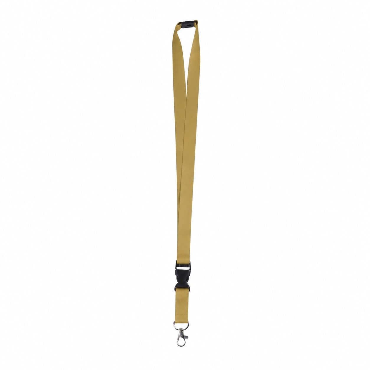 Polyester Breakaway Lanyard With Buckle Release — Bronze Gold