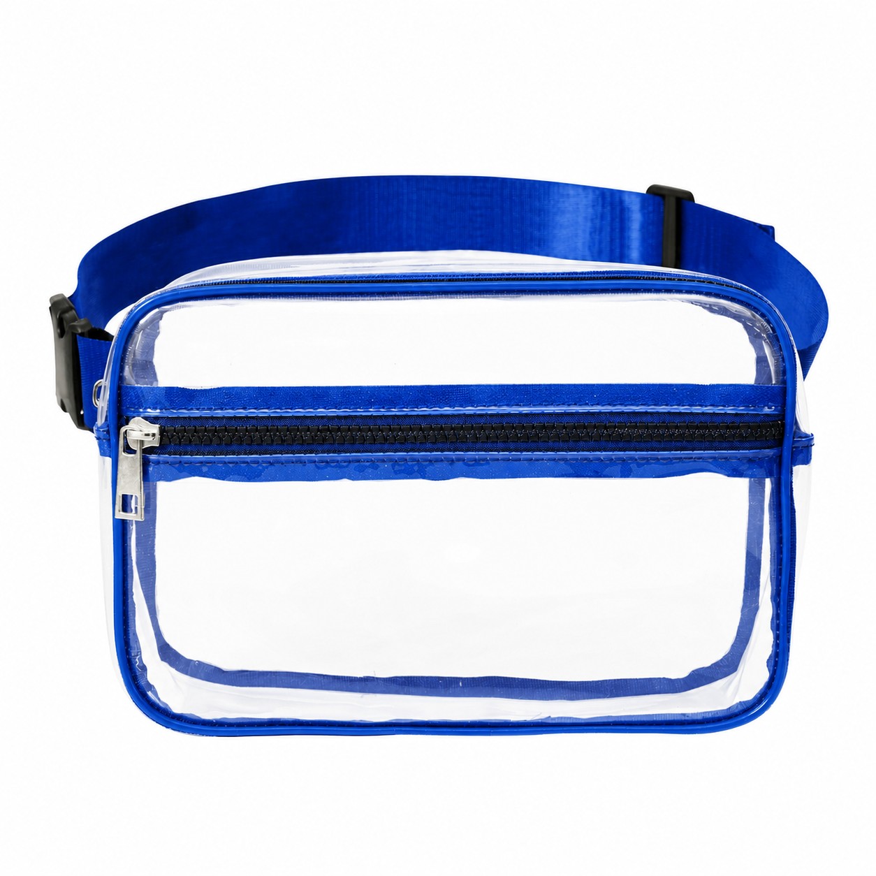PVC Transparent Fanny Pack — Royal Blue