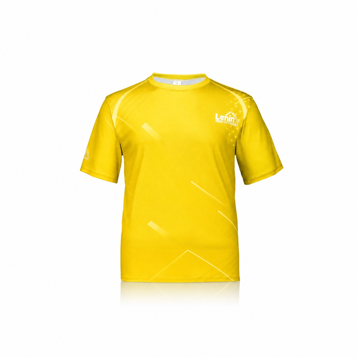 Quick-Drying Polyester Crew Neck T-Shirt — Yellow