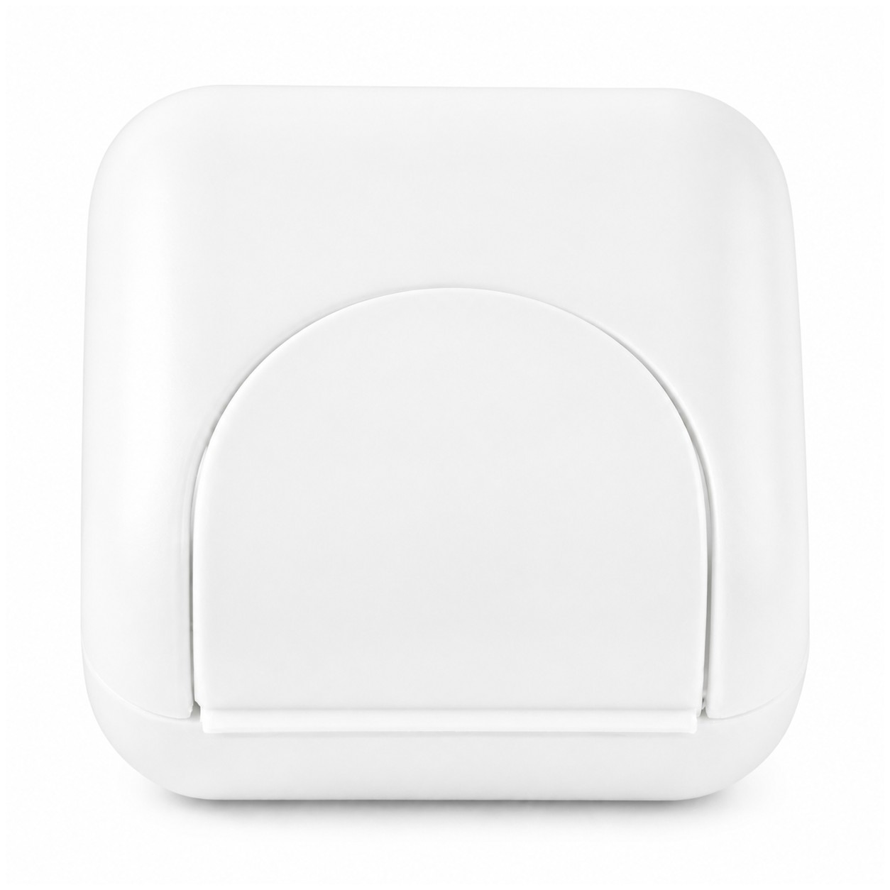 Compact ABS Travel Soap Box — Clear White