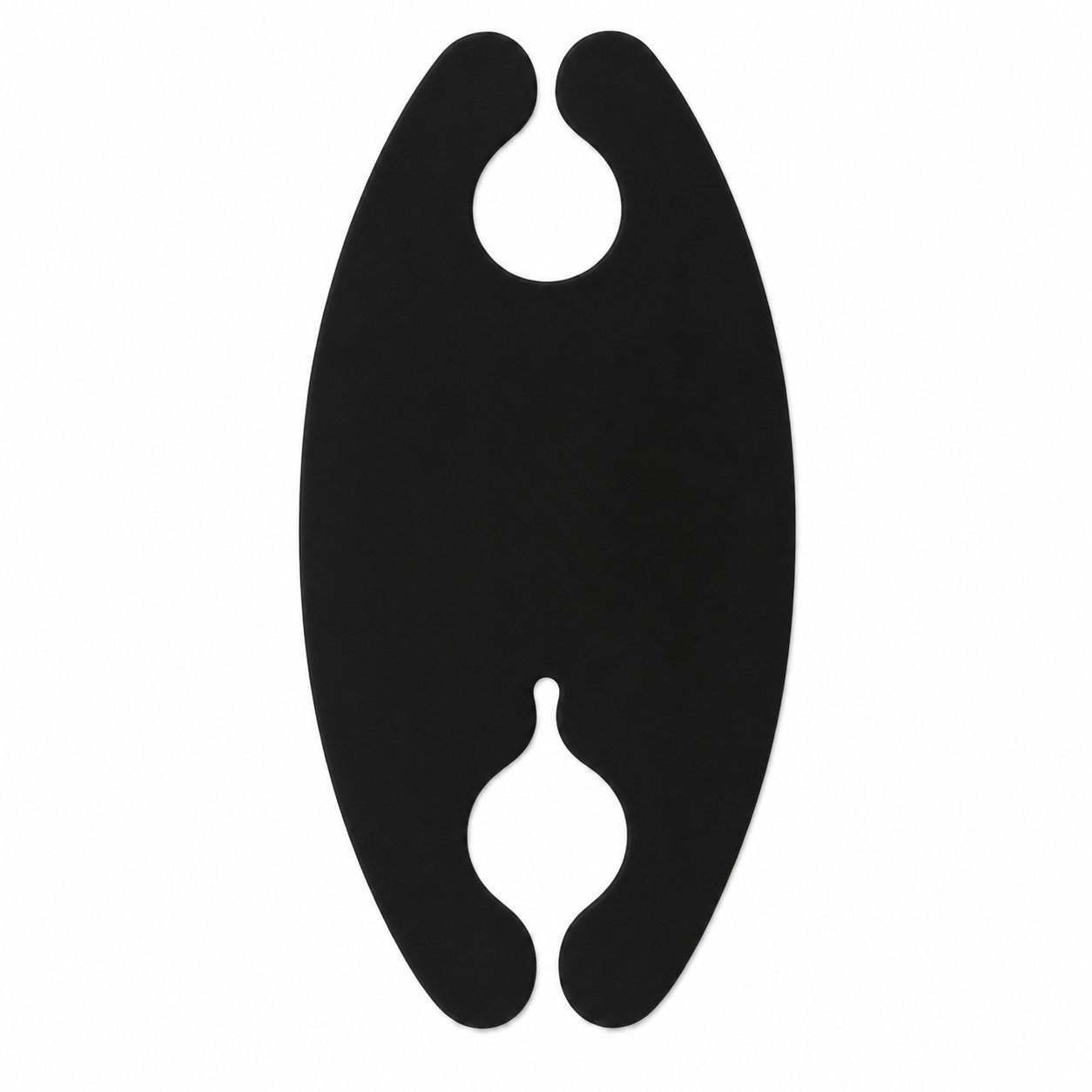 Oval Silicone Cord Wrap Organizer — Black