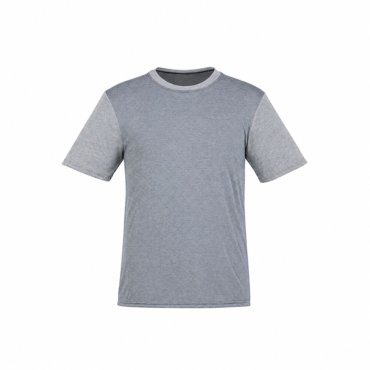Tri Blend Contrast Ringer Tee — Silver