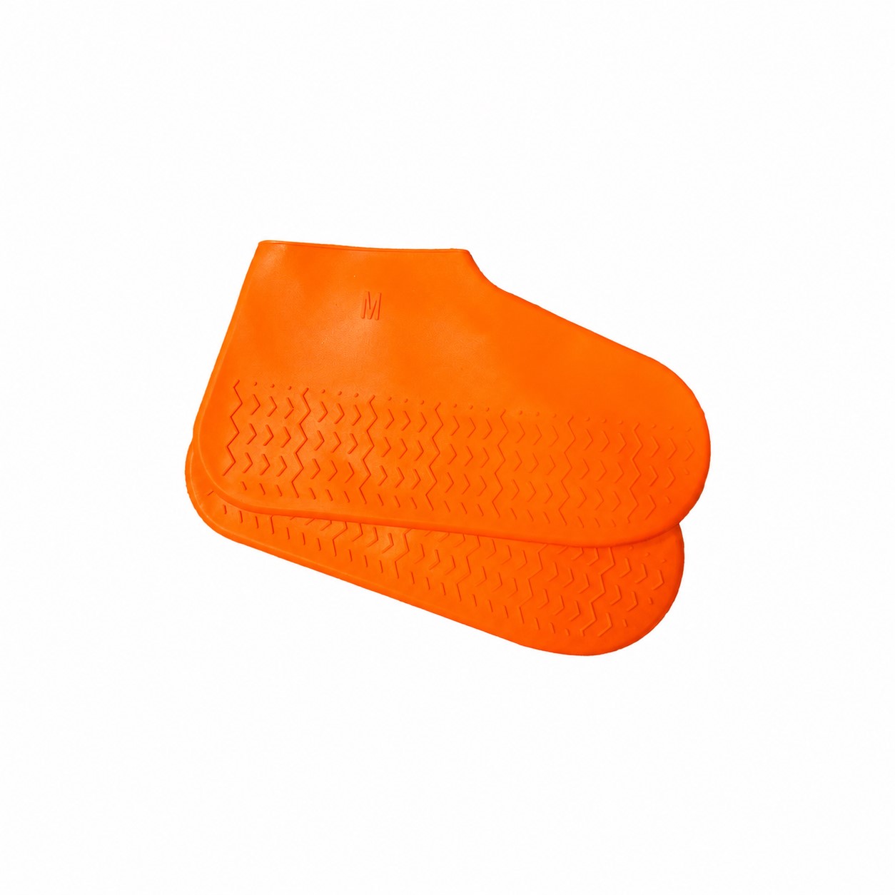 Silicone Waterproof Shoe Covers — Orange