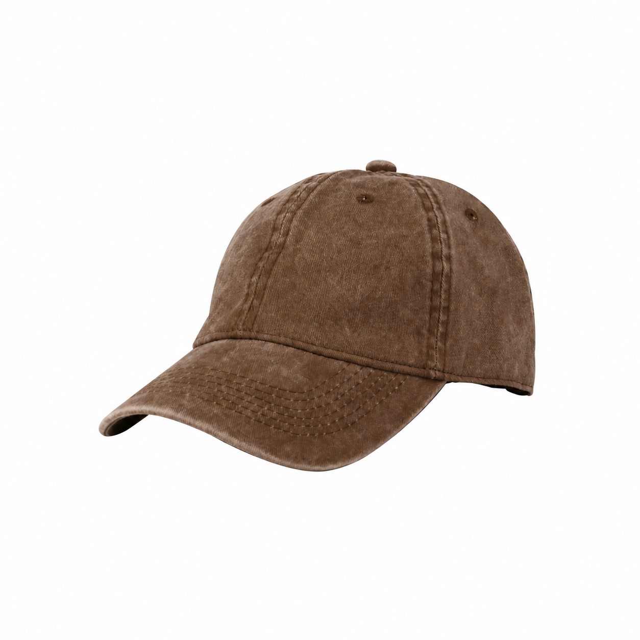 Cotton Baseball Cap — Brown