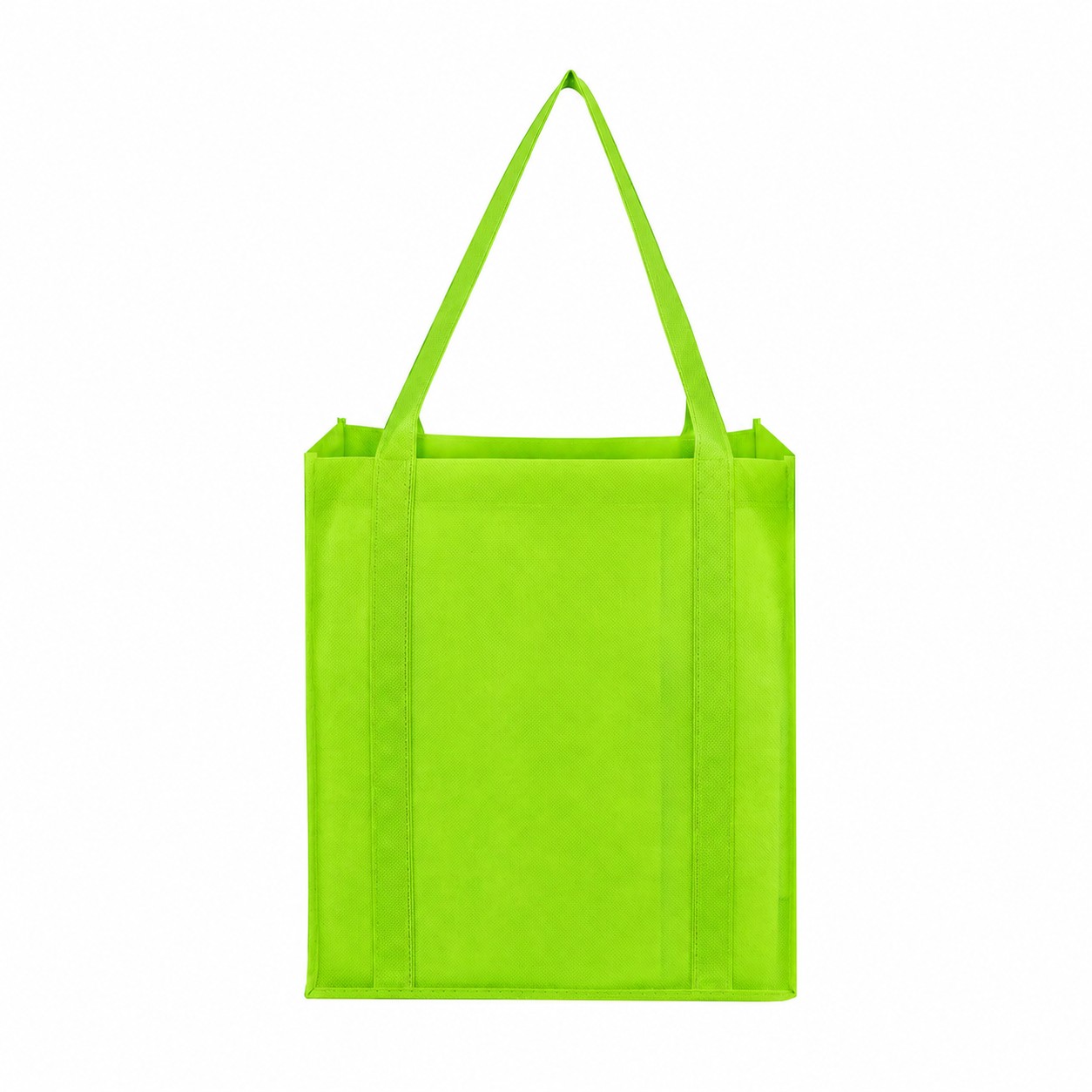 Reinforced Handles Tote Bag — Lime Green