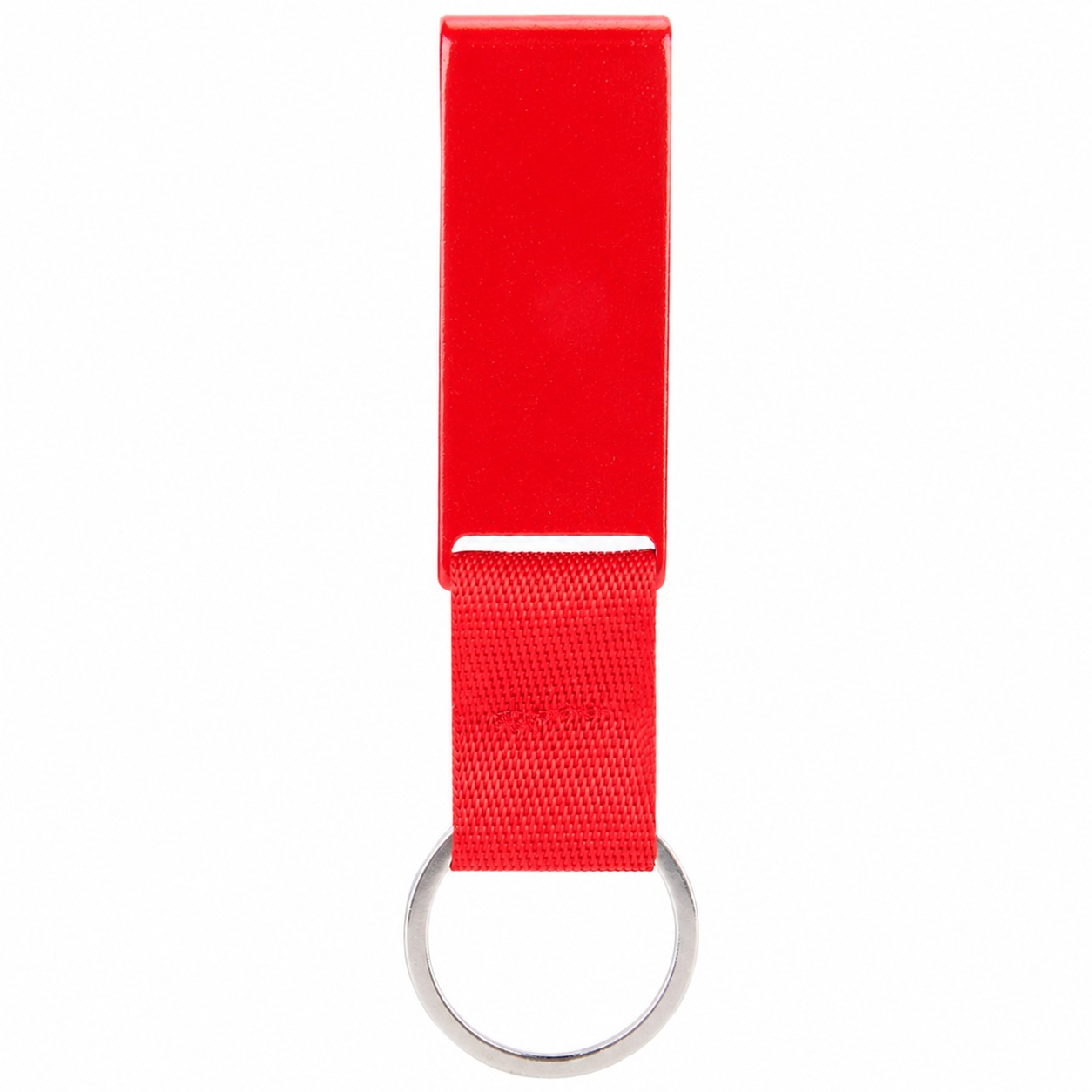 Aluminum Bottle Opener Phone Stand Keychain — Red