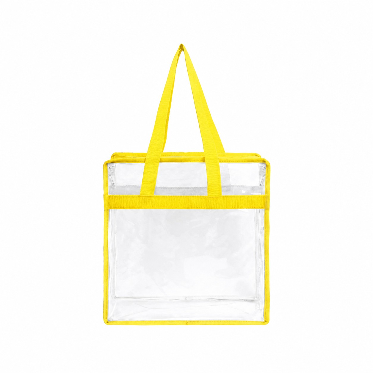 PVC And Polyester Tote Bag — Yellow
