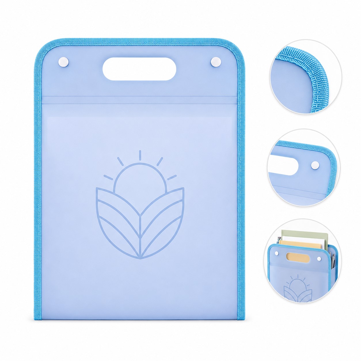 A4 Thirteen Pocket Plastic File Organizer Bag