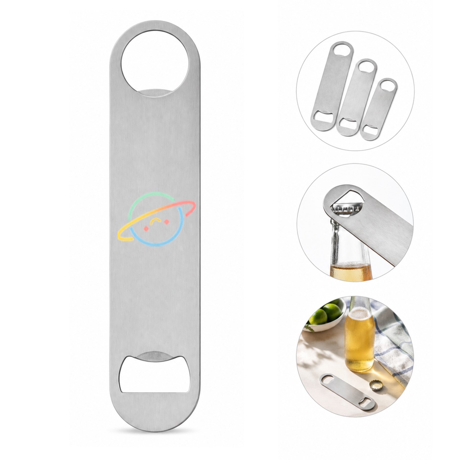 Wide Head Stainless Steel Bar Bottle Opener
